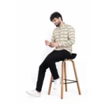 Generic Men's Cotton Blended Printed Full Sleeve Shortkurta (Multicolor) - Image 3