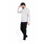 Generic Men's Cotton Blended Printed Full Sleeve Shortkurta (Multicolor) - Image 4