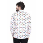 Generic Men's Cotton Blended Printed Full Sleeve Shortkurta (Multicolor) - Image 6