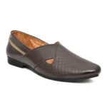 Mens Brown Formal Shoes - Angle 5