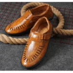 Generic Men's Faux Leather Sandal (Tan) - Image 2
