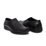 Men's Black Faux Leather Slip-On Formal Shoes
