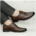 Generic Men's Faux Leather Formal Shoes (Brown) - Image 3