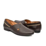 Mens Brown Formal Shoes - Angle 3
