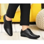 Generic Men's Faux Leather Formal Shoes (Black) - Image 2