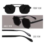 Generic Pack Of 3 Classic Unisex UV400 Protection Sunglasses (MultiColor) - Image 2