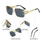 Generic Classic Unisex UV400 Protection Sunglasses (MultiColor) - Image 4