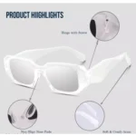 Generic Pack Of 2 Classic Unisex UV400 Protection Sunglasses (MultiColor) - Image 3