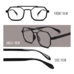 Generic Pack Of 2 Classic Unisex UV400 Protection Sunglasses (MultiColor) - Image 3