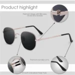 Generic Pack Of 2 Classic Unisex UV400 Protection Sunglasses (MultiColor) - Image 2