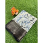 black cotton printed saree