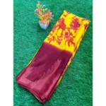 Red Chiffon Saree