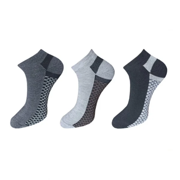 Multicolor Unisex Cotton Solid Ankle Length Socks Set