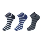 Multicolor Unisex Cotton Solid Ankle Length Socks Set