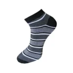 Generic 3_Pair Set Unisex Casual Cotton Striped Ankle Length Socks (Multicolor) - Image 2