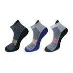 Multicolor Printed Unisex Cotton Ankle Length Socks 3 Pair Set