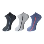 Multicolor solid ankle length cotton socks for men and women