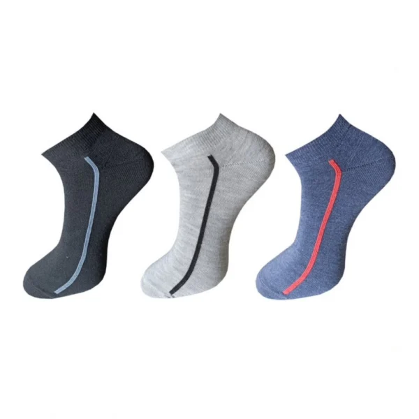 Multicolor solid ankle length cotton socks for men and women