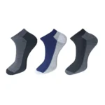 Multicolor Unisex Cotton Solid Ankle Length Socks Set