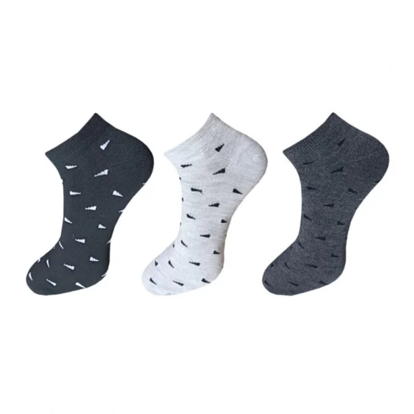 Multicolor Unisex Cotton Printed Ankle Length Socks Set