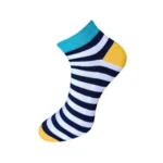Generic 3_Pair Set Unisex Casual Cotton Striped Ankle Length Socks (Multicolor) - Image 2