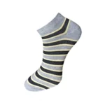 Generic 3_Pair Set Unisex Casual Cotton Striped Ankle Length Socks (Multicolor) - Image 2