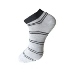 Generic 3_Pair Set Unisex Casual Cotton Striped Ankle Length Socks (Multicolor) - Image 2
