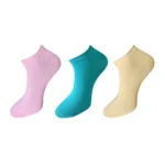 Three pairs of NariHaat multicolor unisex cotton ankle socks