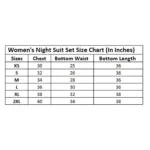 women's rayon night suit