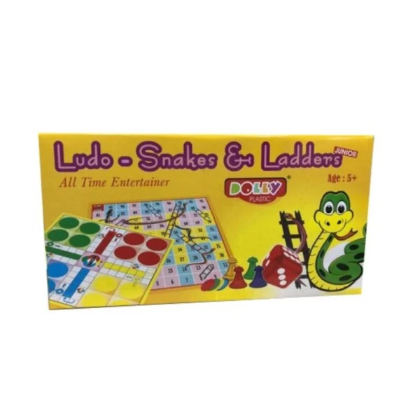 Plastic Ludo Snakes Ladders Game
