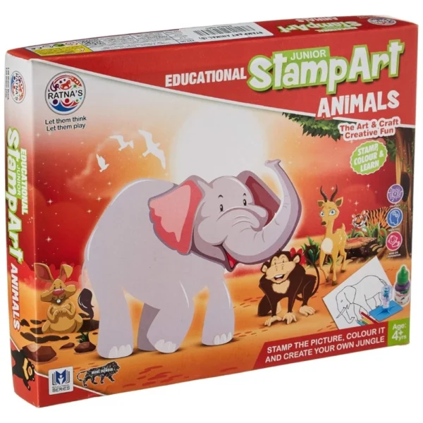 Plastic Animal Stamp Art Set
