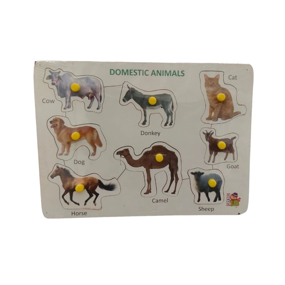Domestic Animal Wooden Puzzle for toddlers