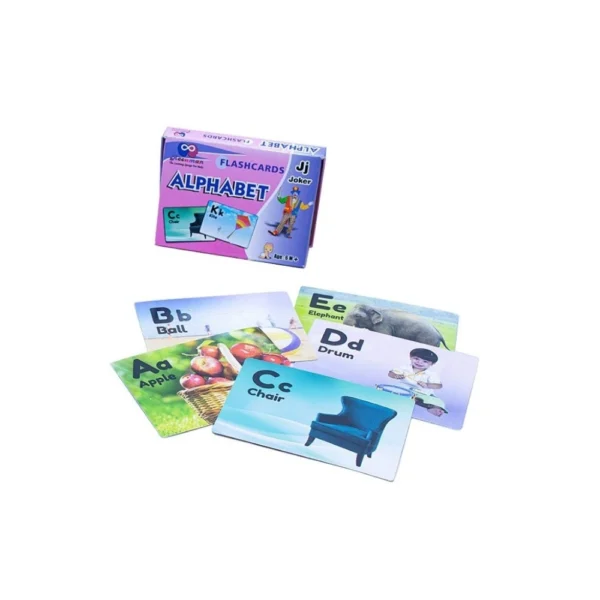 Plastic alphabet flash cards educational toy for babies