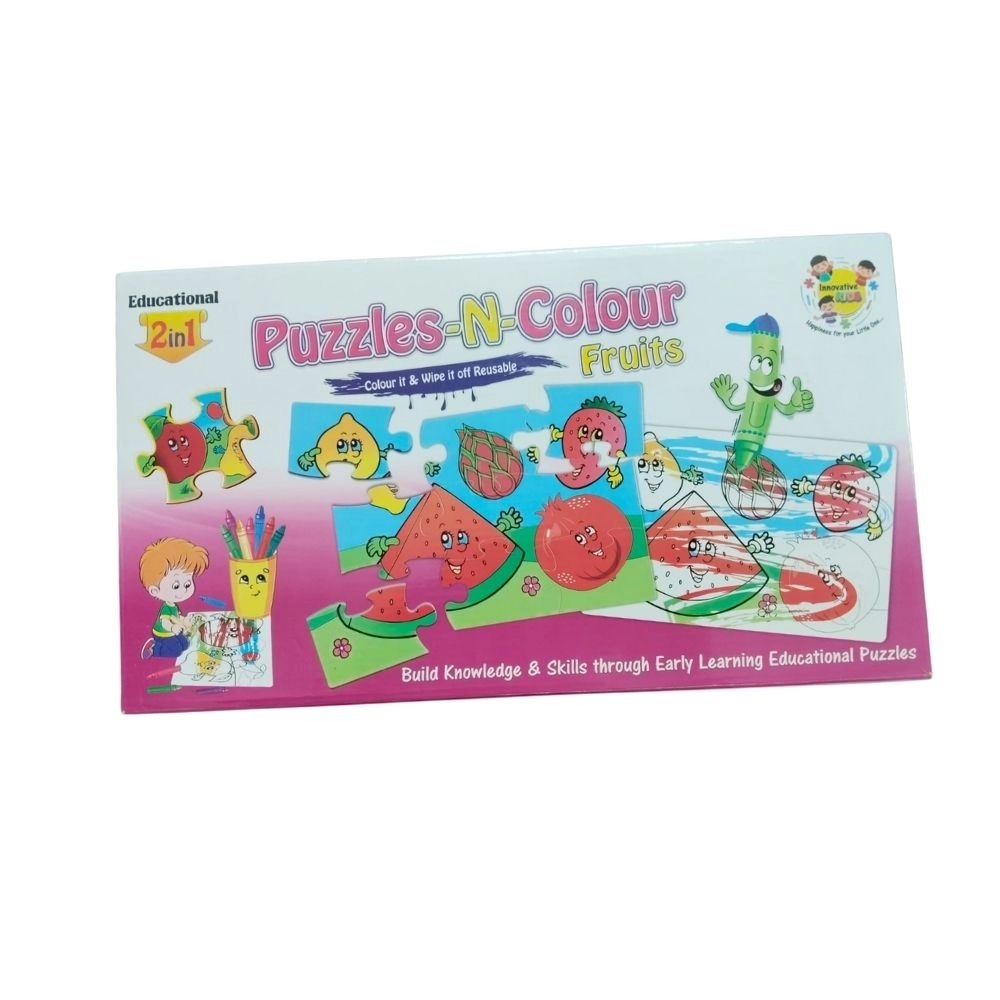 Cardboard Fruit Jigsaw Puzzle for Kids