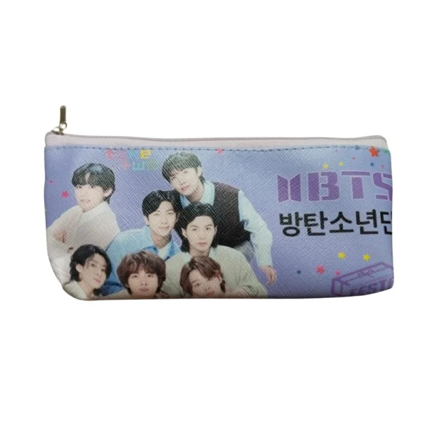 Pack of 2 BTS Canvas Pencil Pouches for Kids