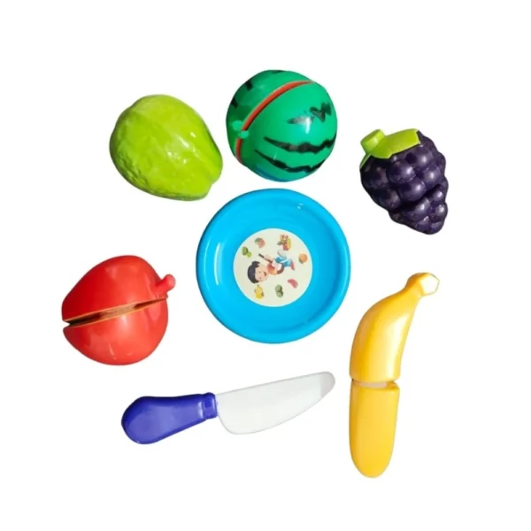 5 Pcs Plastic Cutting Fruit Play Set