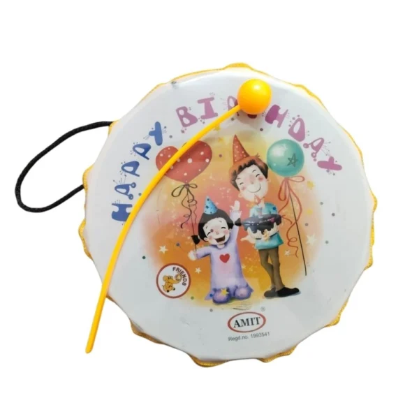 Happy Birthday Theme Plastic Musical Dhol Toy