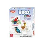 3 piece bird cardboard puzzle