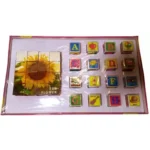 2 In 1 Sun Flower Puzzle And Blocks | Cardboard | Educational Toys | 3+ Years - Image 3