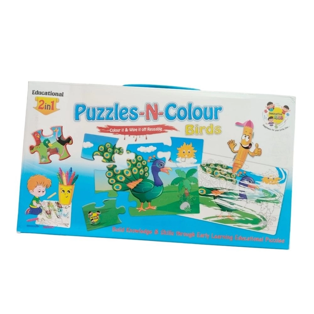 Cardboard Birds Jigsaw Puzzle for Kids