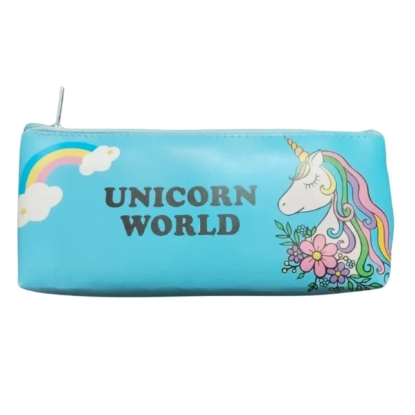 Pack of 2 Unicorn World Canvas Pencil Pouches