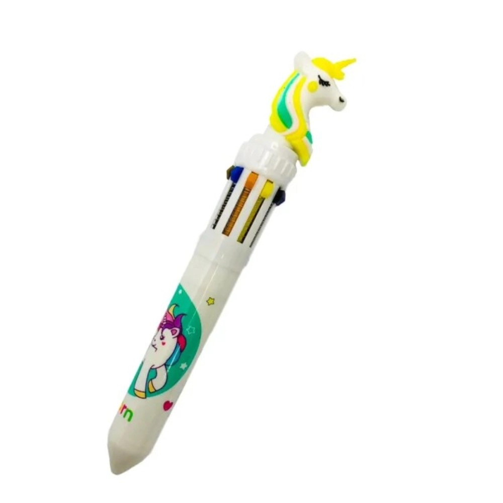 Pack of 3 Unicorn Cartoon Multicolour Ballpoint Pens