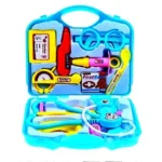 Plastic doctor set in a compact case
