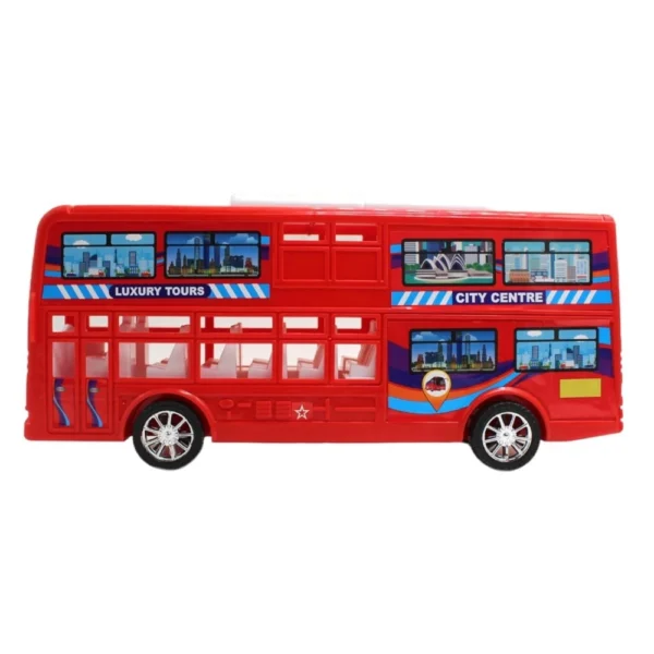 Plastic London Double Decker Bus Toy