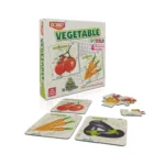 4 piece vegetable cardboard puzzle