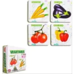 4_Pcs Set Vegetable Puzzles | Cardboard | Educational Toys | 4+ Years - Image 2