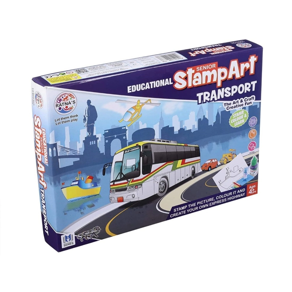 Plastic Transport Stamp Art Set