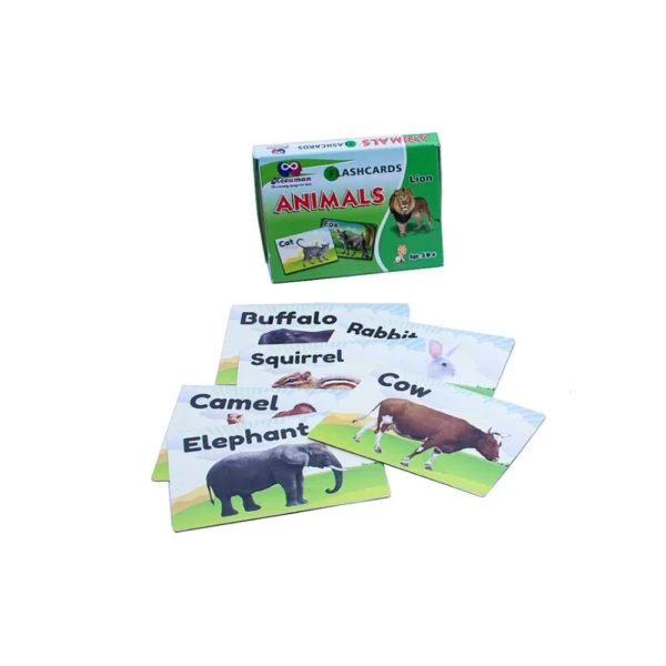 Plastic Animal Flash Cards for 6+ Months