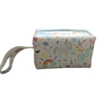 Unicorn Theme Canvas Pencil Pouch