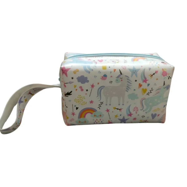 Unicorn Theme Canvas Pencil Pouch